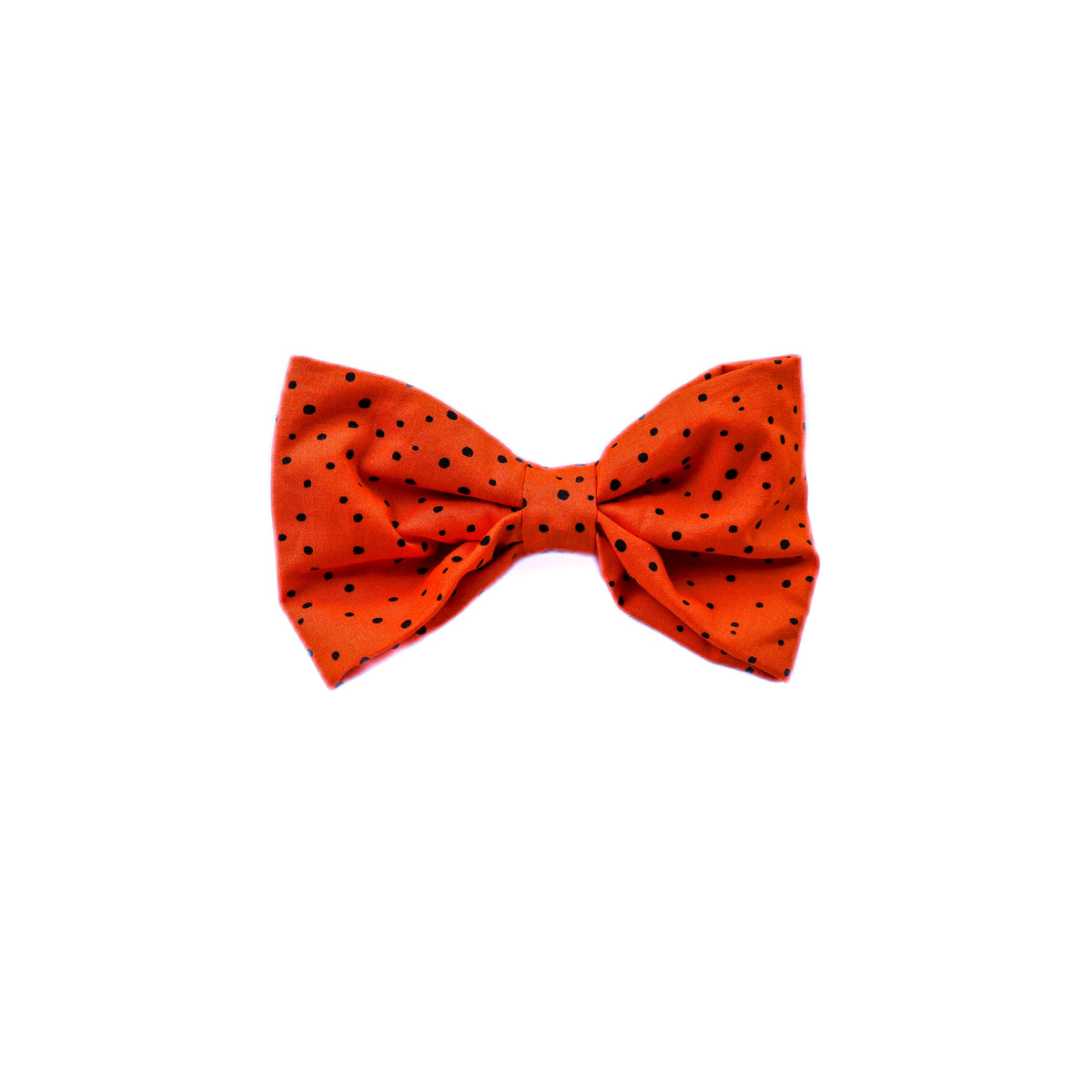 Orange Dot Hairbow