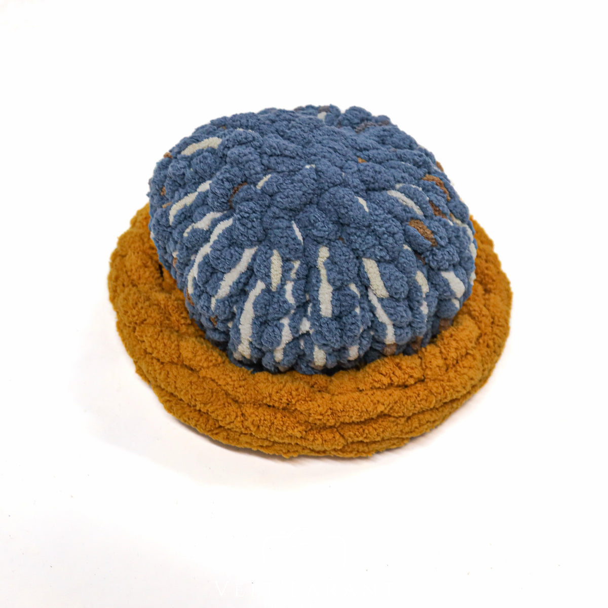 Blue Multi Crochet Beanie