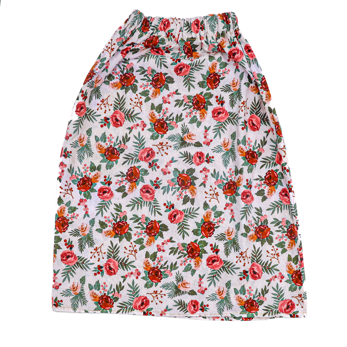 Pastel Floral Cotton Wrap Skirt