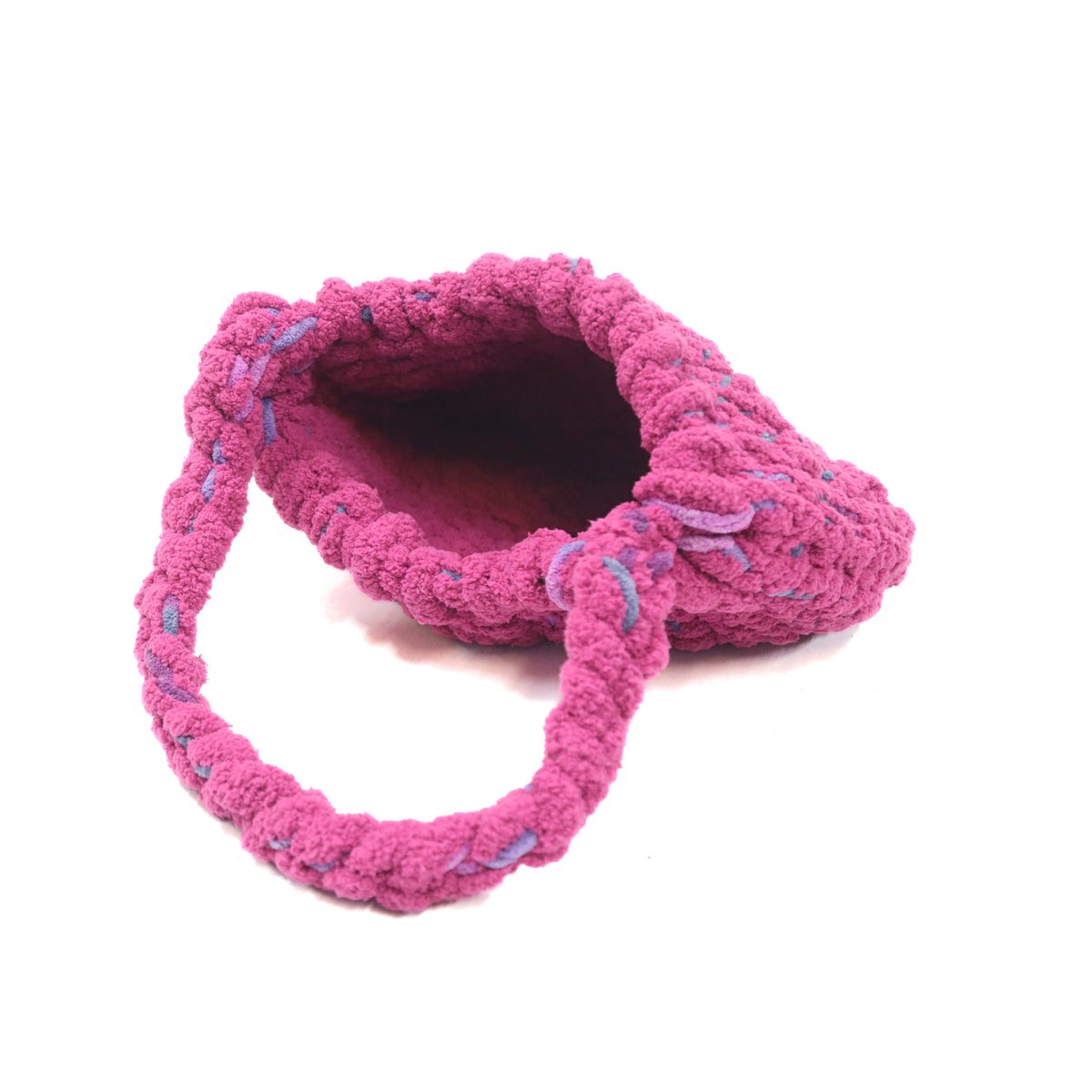 Pink Crochet Shoulder Bag