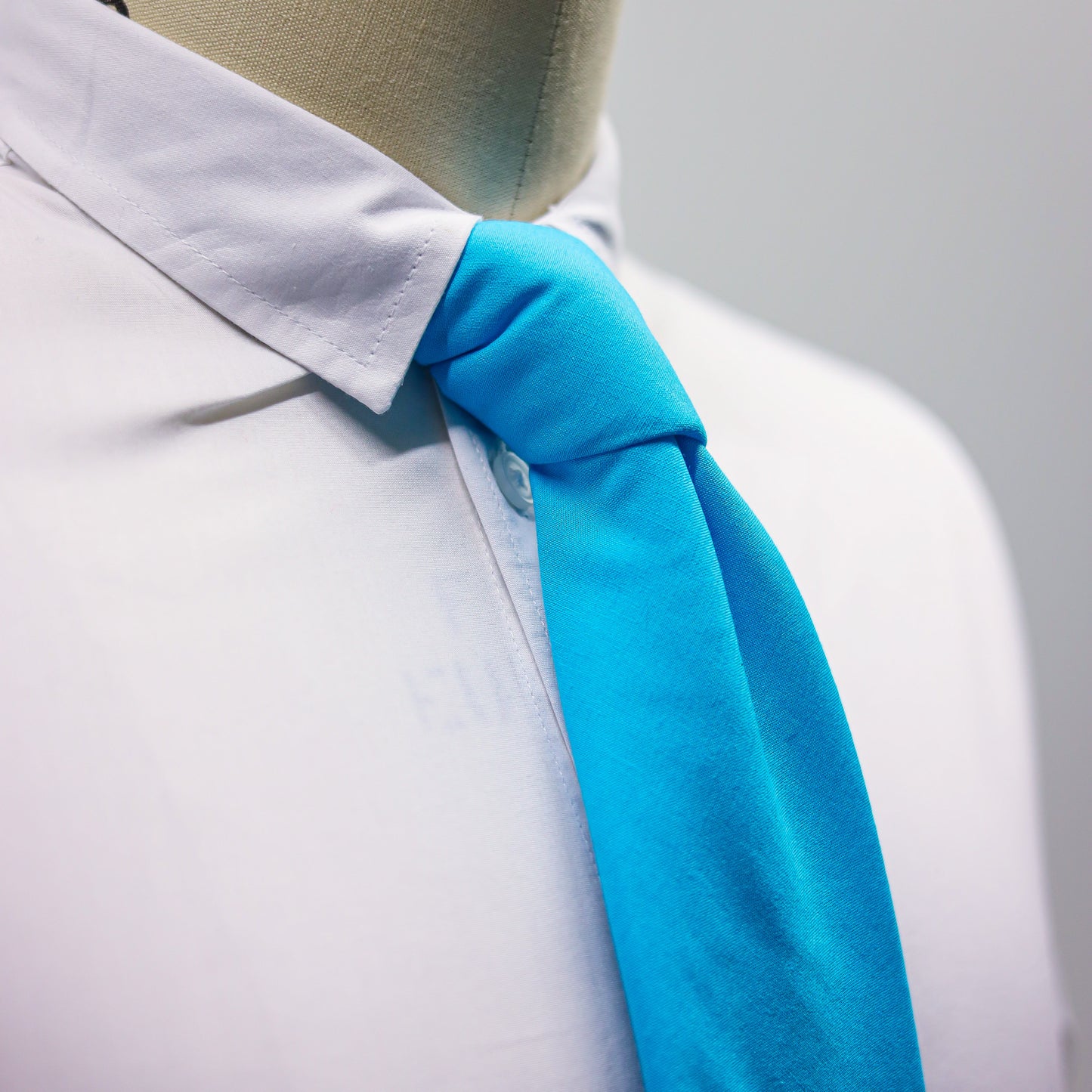 Cotton Necktie Blue