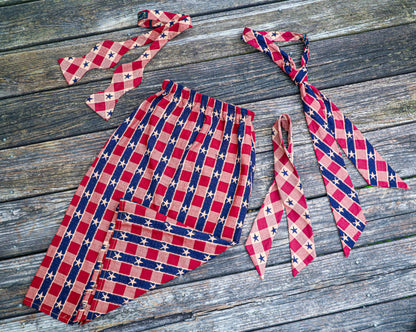 Reversed Star Jacquard Gathered Skirt