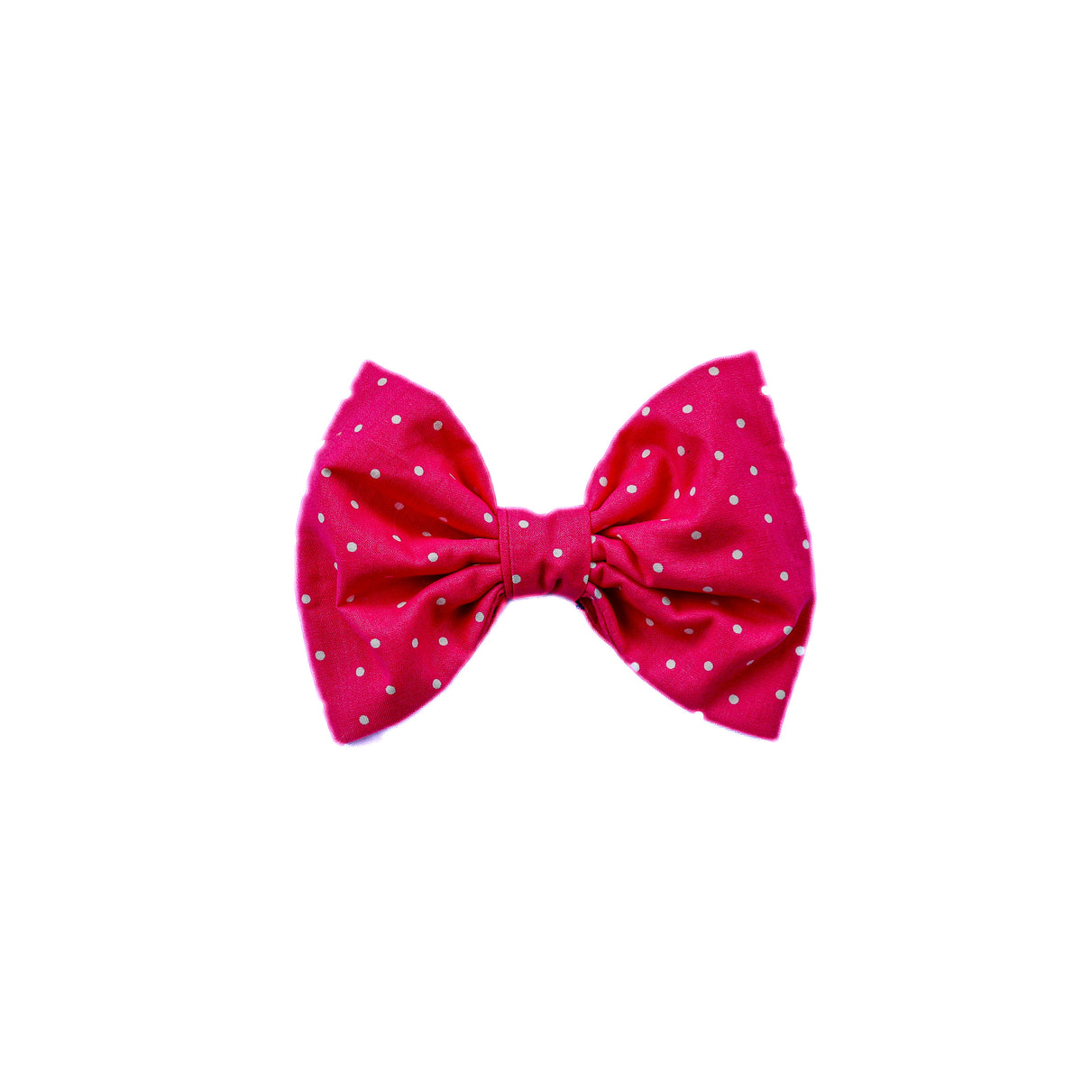 Pink Dot Hair Bow