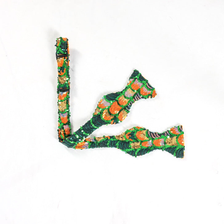 Sequin Woven V-Tie