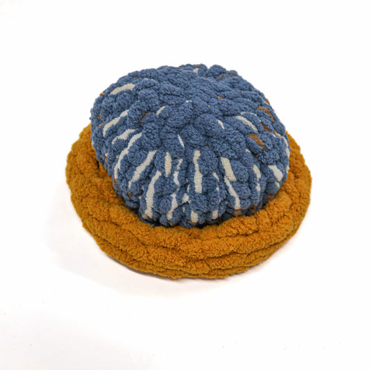Blue Multi Crochet Beanie