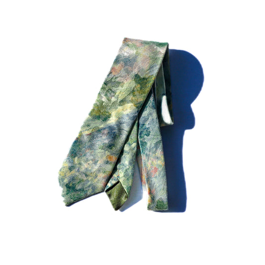Green Abstract Jacquard Necktie
