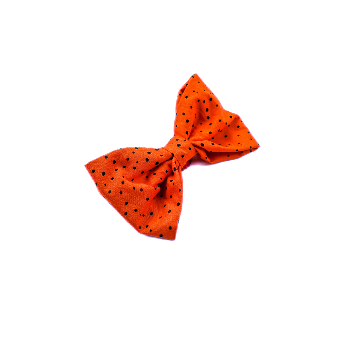 Orange Dot Hairbow
