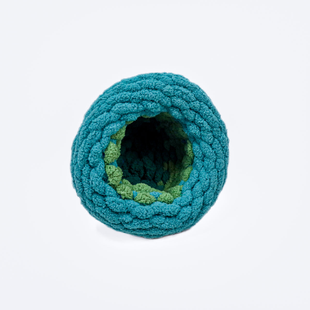Green Multi Crochet Beanie