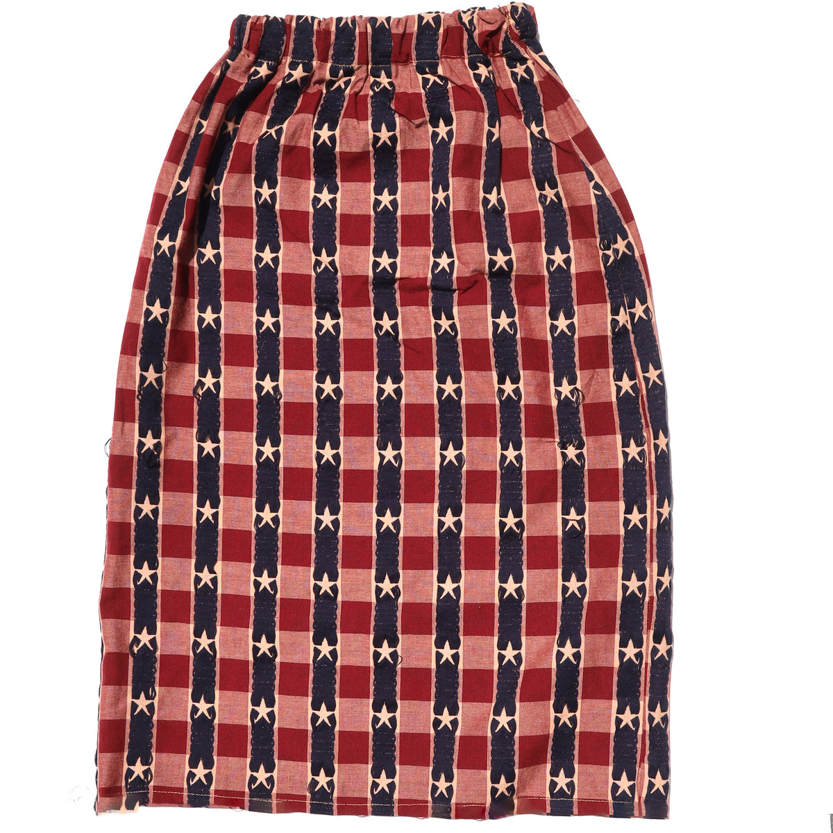Reversed Star Jacquard Gathered Skirt