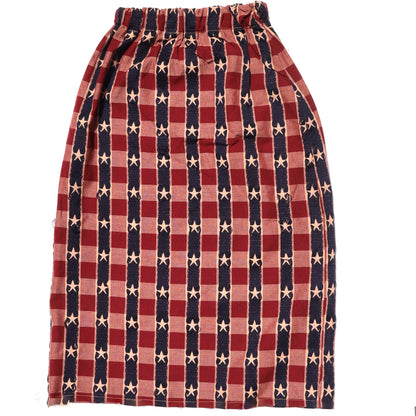 Reversed Star Jacquard Gathered Skirt