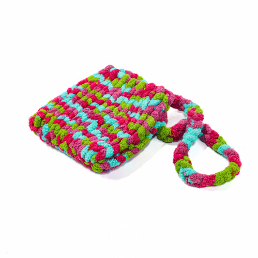 Multi-Color Crochet Handbag