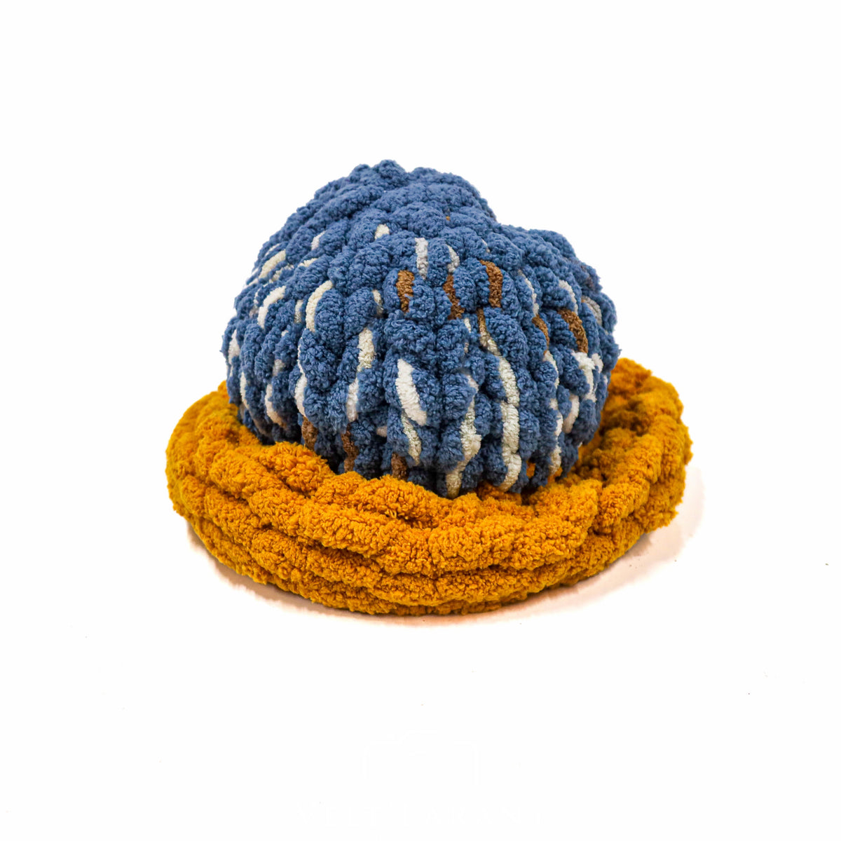 Blue Multi Crochet Beanie