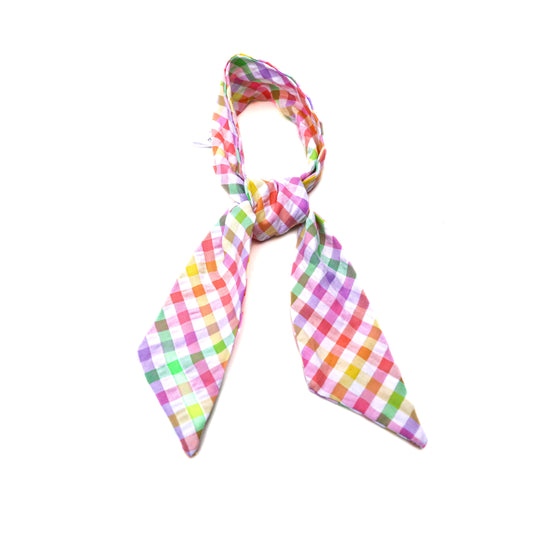Pastel Seersucker Gingham Shorty