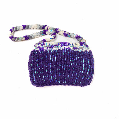 Purple Crochet Shoulder Bag