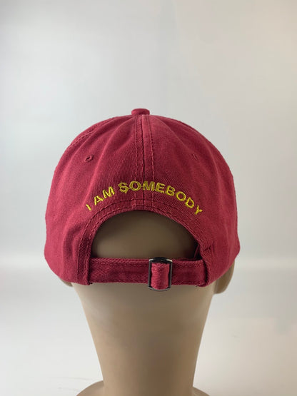 VL Dad Hat (Red with Gold)